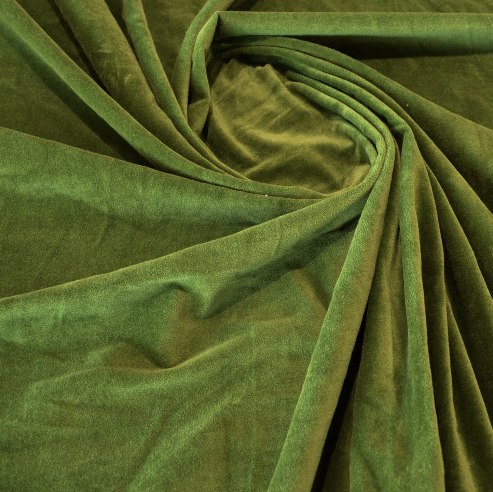 Premium Olive Green Cotton Velvet Fabric – Sofa Upholstery & Sewing Material (3m)